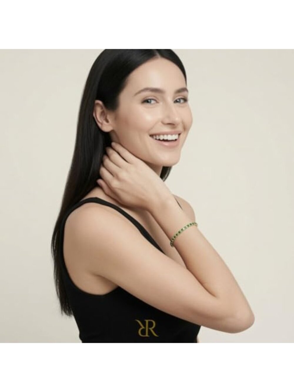 14K Gold Plated Multicolor CZ Birthstone Tennis Bracelet - Elegant & Dazzling - Picture 2 of 6